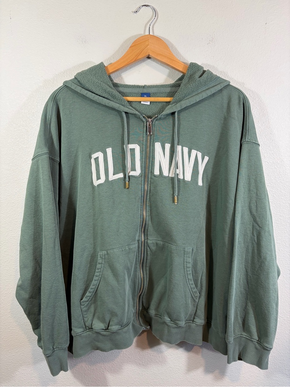 Old Navy Sage Green Full-Zip Hoodie